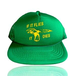 Vintage 70’s/80’s Trucker Hat: “If it Flies, It Dies” Duck Hunting : OSFM